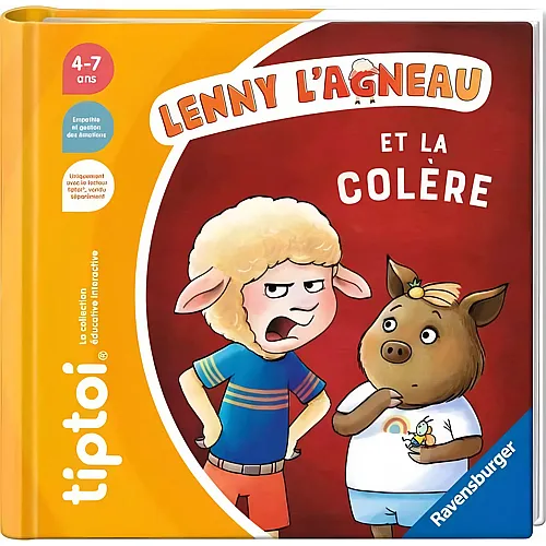 Ravensburger tiptoi Lenny l'agneau et la Col�re - Fran�ais