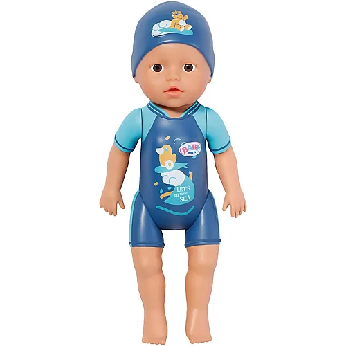 Zapf Creation Baby Born My First Swim Boy, Aufzieh-Badepuppe Junge - 30 cm