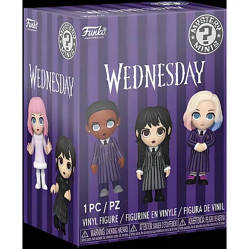 Funko Mystery Minis Wednesday Blindpacks im Thekendisplay