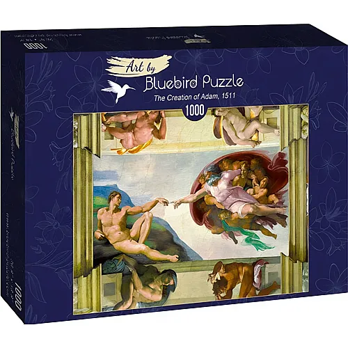 Bluebird Puzzle Michelangelo The Creation of Adam, 1511 - 1000 Teile