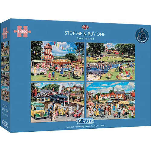 Gibsons Puzzle Trevor Mitchell 4in1 Stop Me and Buy One - 500 Teile