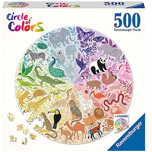 Ravensburger Puzzle Circle of Colors Animals (500Teile)