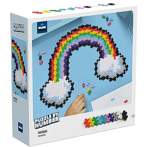 Plus-Plus Basic Bausteine Puzzle Regenbogen (500Teile)