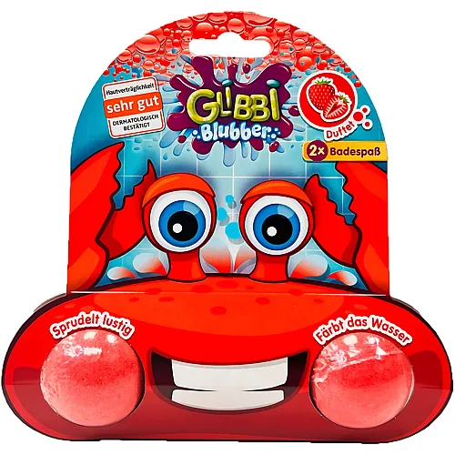 Blubber Badekugeln Erdbeeren 2Teile