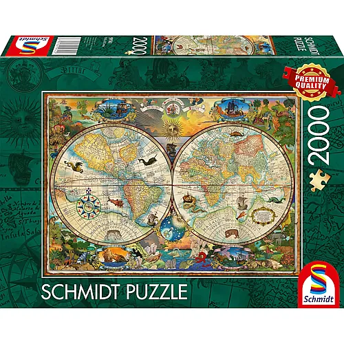 Schmidt Puzzle Gestalten der Erde (2000Teile)
