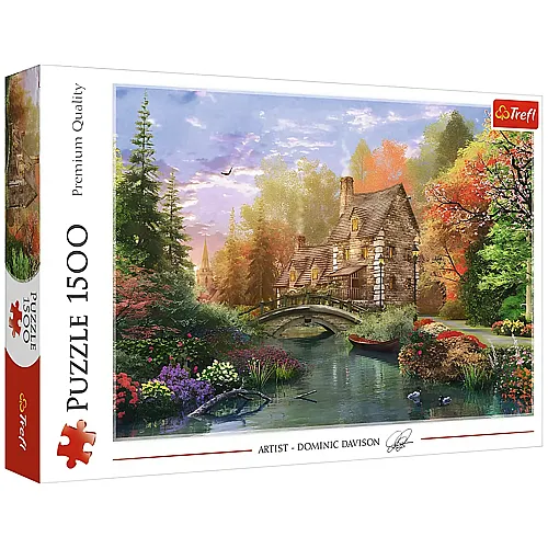 Trefl Puzzle Das H�uschen am See - 1500 Teile