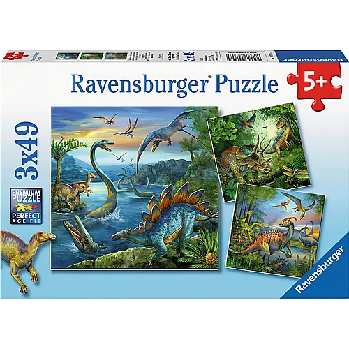 Ravensburger Puzzle Faszination Dinos (3x49)