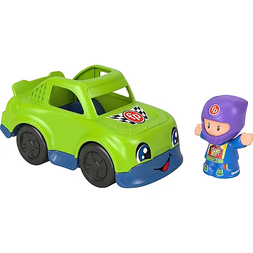Rennauto mit Rennfahrer