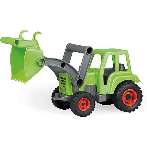 Lena EcoActives Traktor L: 36 cm, Kunststoff-Holz- Gemisch, ab 2 Jahren