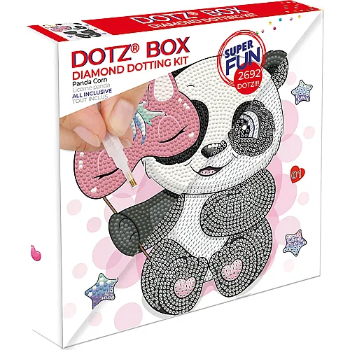 Diamond Dotz Panda mit Maske