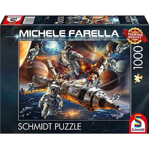 Schwerelos im All 1000Teile
