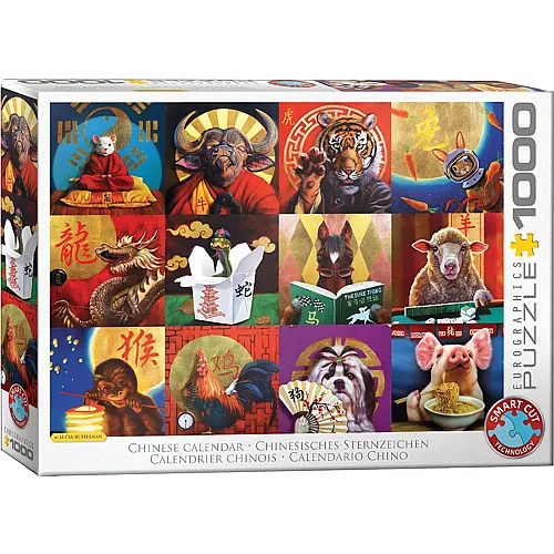 Eurographics Puzzle Chinesische Sternzeichen - 1000 Teile