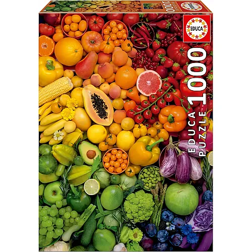 Educa 1000-teiliges Puzzle f�r Erwachsene | Bunte Vitamine. Inklusive Fix Puzzle-Kleber. Masse: 48 x 68 cm. Ab 14 Jahren ()