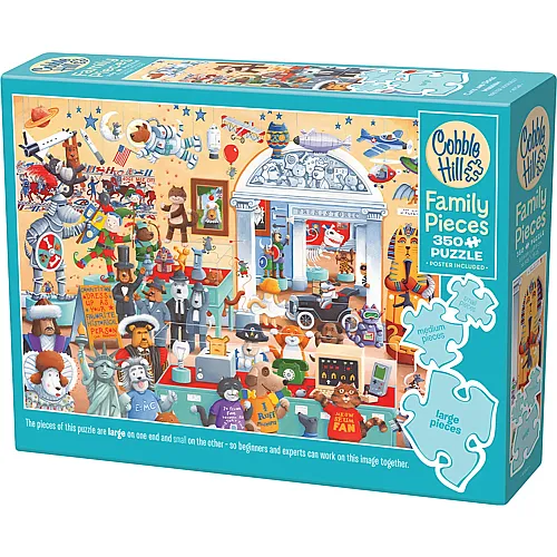 Cobble Hill Puzzle Katzen und Hunde Museum (350Teile)
