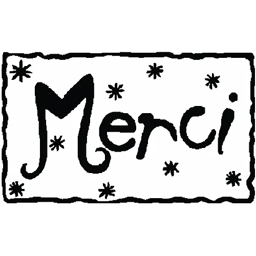 Aladine Stempel B Merci - Fran�ais