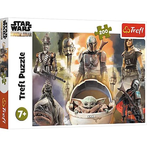 Trefl Puzzle Star Wars The Mandalorian - Ready to Fight - 200 Teile