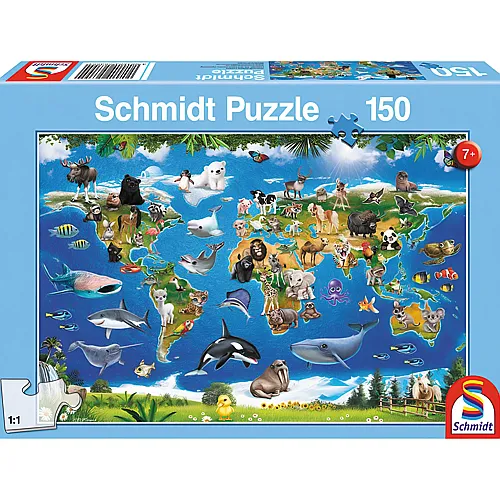 Schmidt Puzzle Lococo Tierwelt (150Teile)