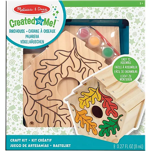 Melissa & Doug Vogelhausbastelset aus Holz, mehrfarbig