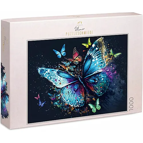 Ulmer Puzzleschmiede Filigrane und farbenpr�chtige Schmetterlinge - 1000 Teile