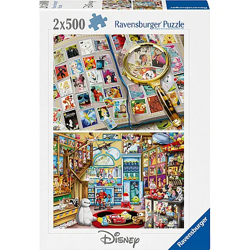 2in1 Disney Briefmarken und Spielsachen 500Teile