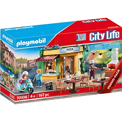 PLAYMOBIL City Life Pizzeria mit Gartenrestaurant (70336)