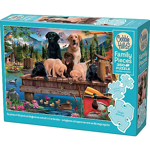 Cobble Hill Puzzle Welpen und Enten (Familie) (350Teile)