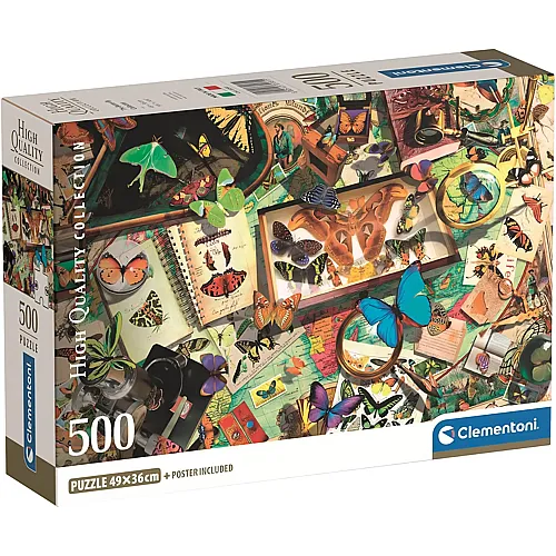 Clementoni Puzzle High Quality Collection Der Schmetterlingssammler (500Teile)