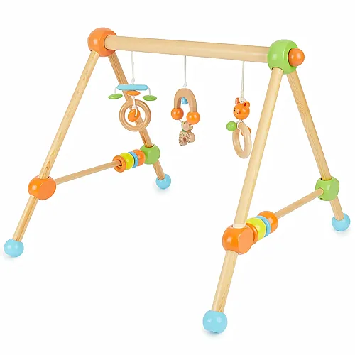 Bieco Spieltrapez Holz mit Figuren & Kugeln