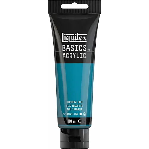 Liquitex Lqx Basics Acrylfarbe 118ml Tube T�rkisblau