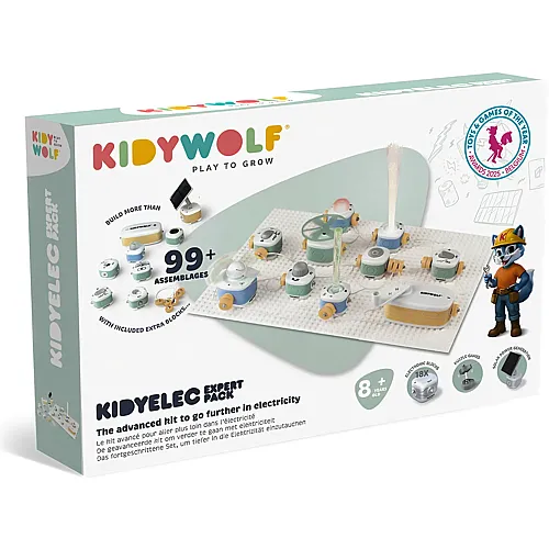 Kidywolf Elektrizit�t-Experimentierkasten 18-tlg.
