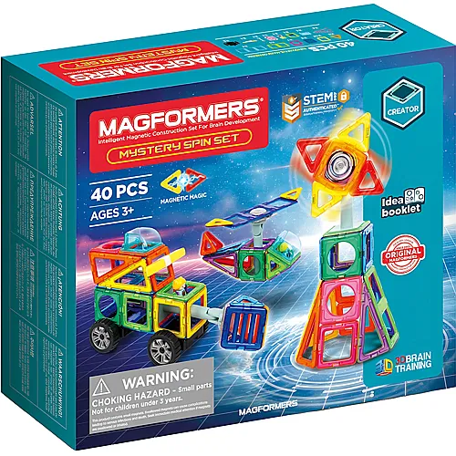 Magformers Mystery Spin-Set Rder und Spinner (40Teile)