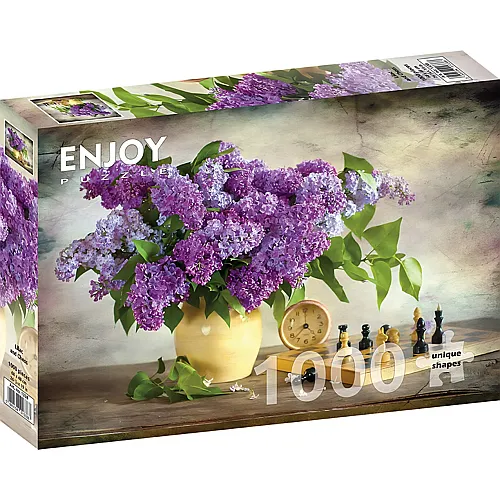 Enjoy Puzzle Lilac and Chess - 1000 Teile
