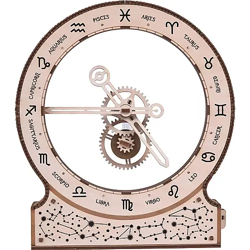 WoodTrick Bausatz Kinetic Clock: Zodiac - 157 Teile
