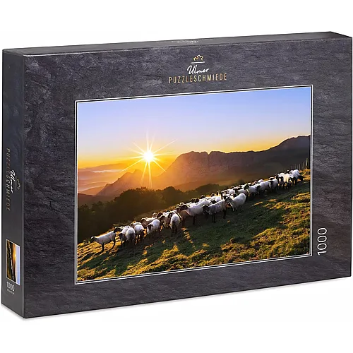 Ulmer Puzzleschmiede Bergvolk, Stimmungsvolles einer Schafherde - 1000 Teile