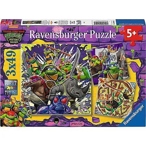 Ravensburger Puzzle TMNT 3in1 Ninja Turtles - 49 Teile