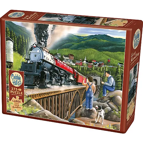 Cobble Hill Puzzle 275 Teile XXL Teile - Steaming Out of Town