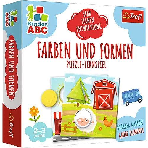 Trefl Farben und Formen (Kinderspiel): Spass - Lernen - Entwicklung. Puzzle-Lernspiel