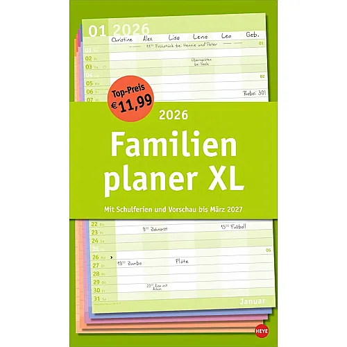 Basic Familienplaner XL 2026