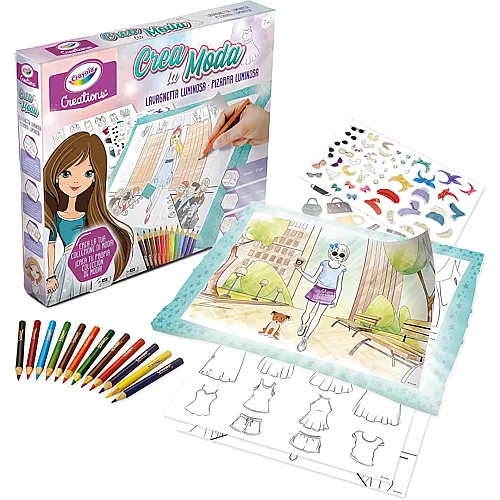 Crayola Creations Leuchttafel zum Kreieren einer Modesammlung