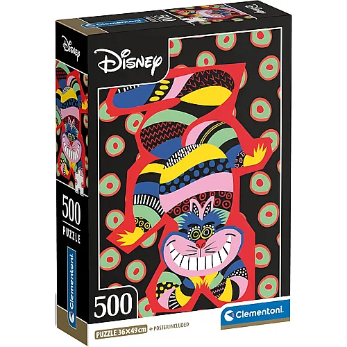 Clementoni Puzzle Alice im Wunderland The Cheshire Cat - 500 Teile