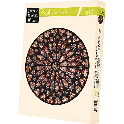 Puzzle Michèle Wilson Notre Dame Rosace - 80 Teile