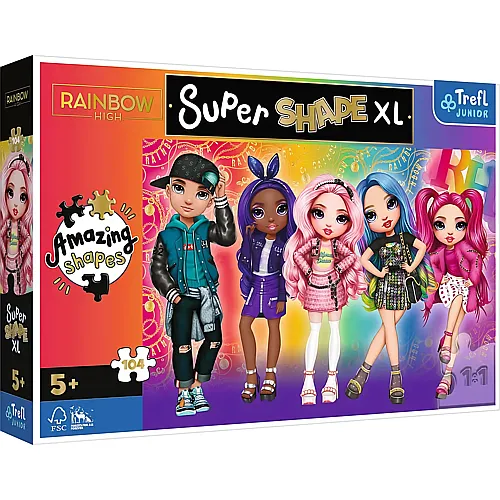 Trefl Puzzle Rainbow High Super Shape - 104 Teile
