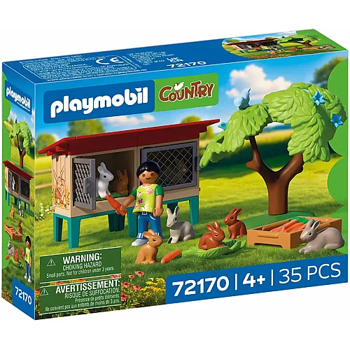 L�ndlicher Kaninchenstall 72170