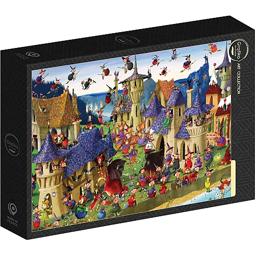 Grafika Puzzle Fran�ois Ruyer Hexenfest im Schloss - 1000 Teile