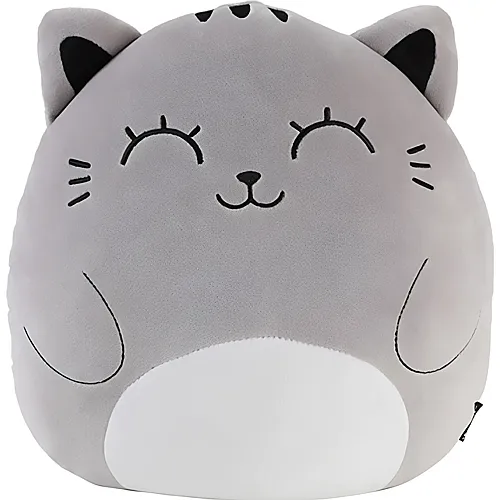 Coussin Chat Gris