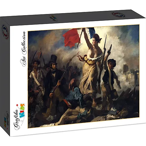 Grafika Puzzle Art Collection Eug�ne Delacroix Grafika Kids Die Freiheit f�hrt das Volk, 1830 - 12 Teile