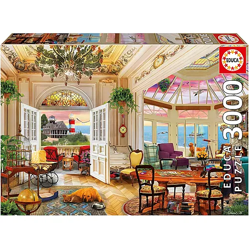 Educa Puzzle Leben an der K�ste - 3000 Teile