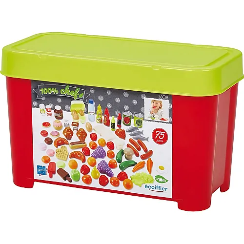 Ecoiffier 100 % Chef Toy Food, 75 Stck.