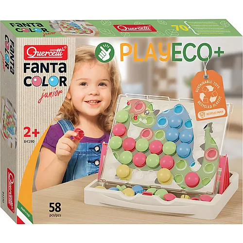 Quercetti PlayEco Fantacolor Junior Mosaik - 58 Teile