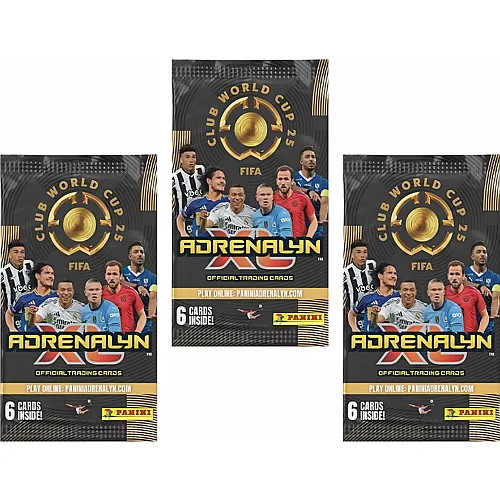Heart For Cards Panini FIFA Club WM 2025 Trading Cards � 3X Boosterpacks � Adrenalyn XL Kollektion + Heartforcards� Versandschutz
